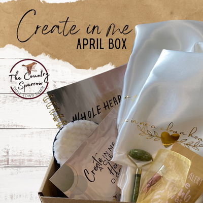 Create in Me April 2023 sparrow box by the country sparrow