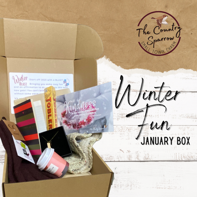 January Winter Blast monthly subscription box by The Country Sparrow