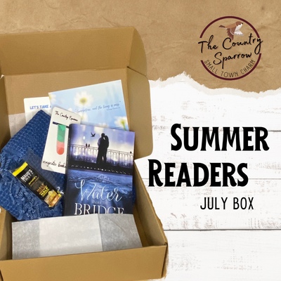 July 2023 monthly subscription box by The Country Sparrow