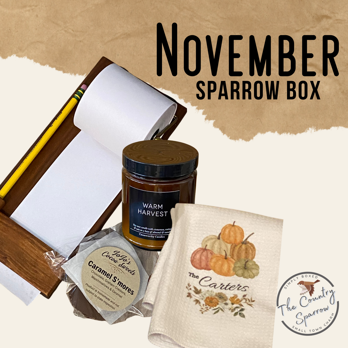 Taking Note November Sparrow Box
