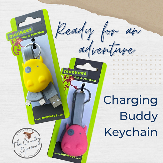 charging buddy keychain to be ready for an adventure and always stay charged the country sparrow subscription box item